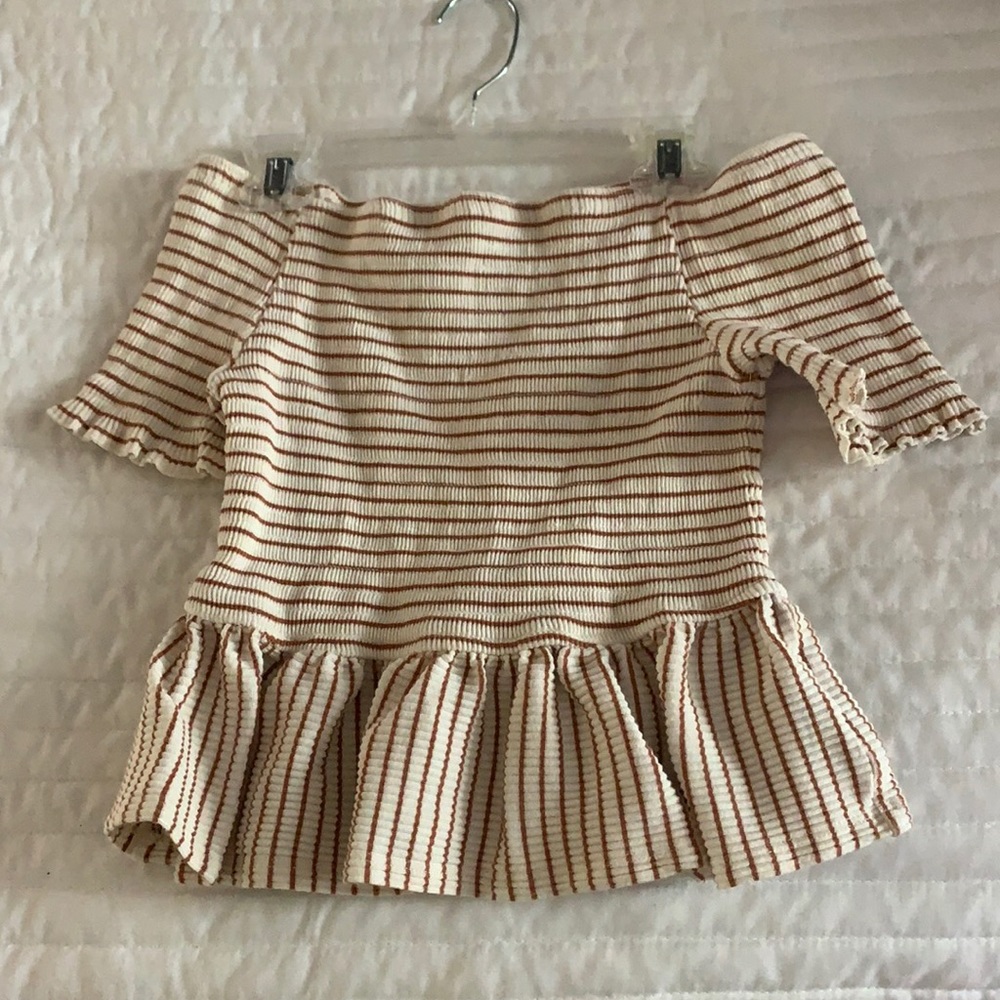 Off the shoulder crop top